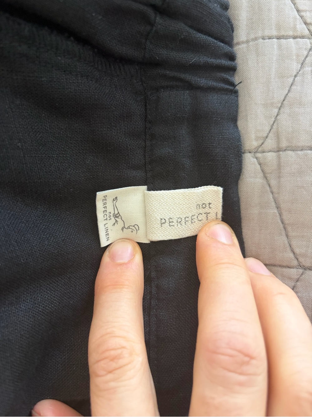 Notperfectlinen 1950s City skirt black size XL (shortened) - Picture 5 of 7